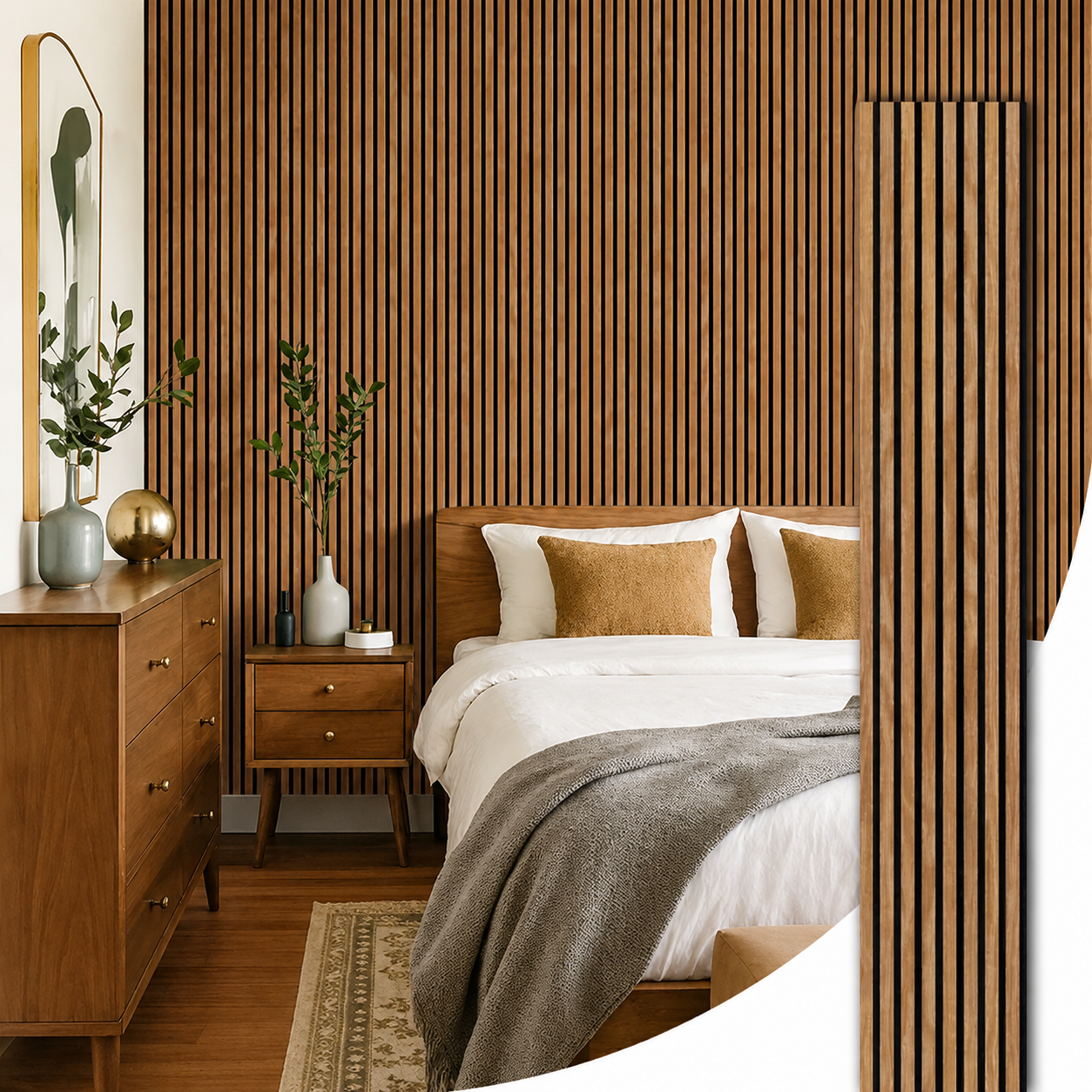 PAINEL RIPADO ACÚSTIMCO MADEIRA NATURAL - 270x110cm